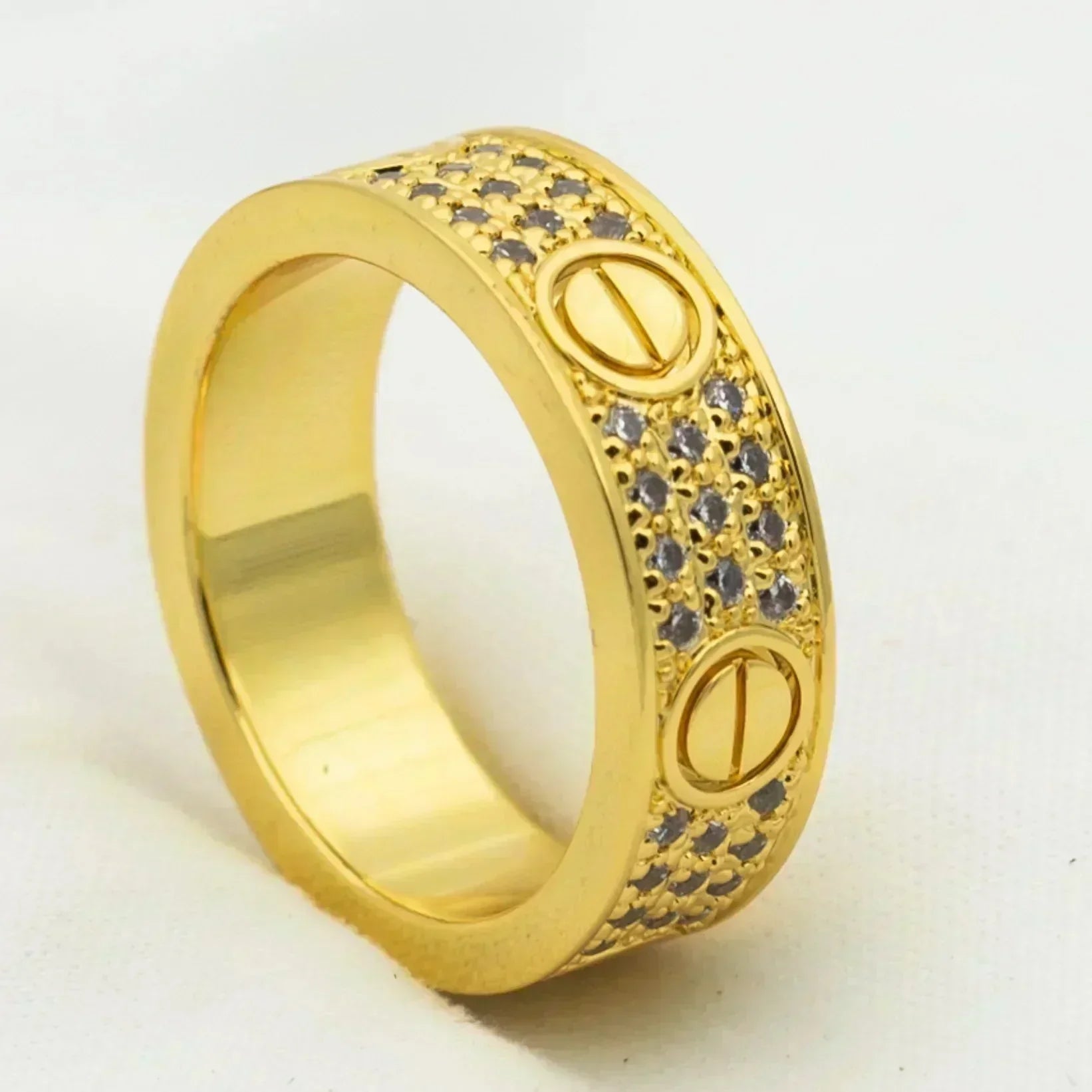 ¡®Lumi¡¯LOVE RING 5.5MM DIAMONDS PAVED