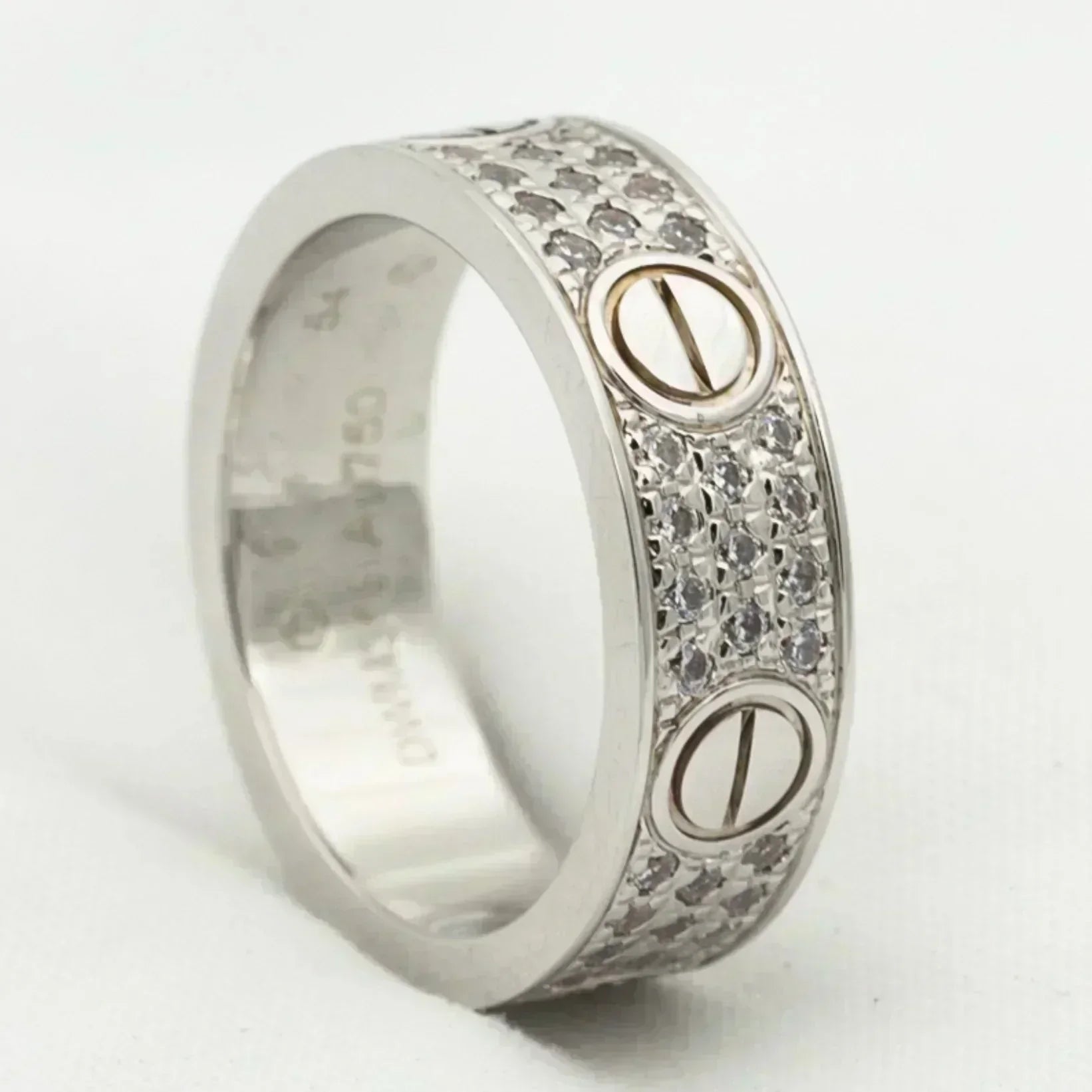 ¡®Lumi¡¯LOVE RING 5.5MM DIAMONDS PAVED