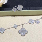 ¡®Lumi¡¯CLOVER 6 MOTIFS SILVER DIAMOND BRACELET