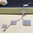 ¡®Lumi¡¯CLOVER 6 MOTIFS SILVER DIAMOND BRACELET