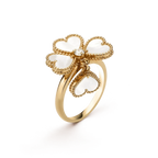 ¡®Lumi¡¯SWEET CLOVER WHITE MOP RING