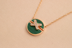 ¡®Lumi¡¯JEUX DE PINK GOLD DIAMOND NECKLACE