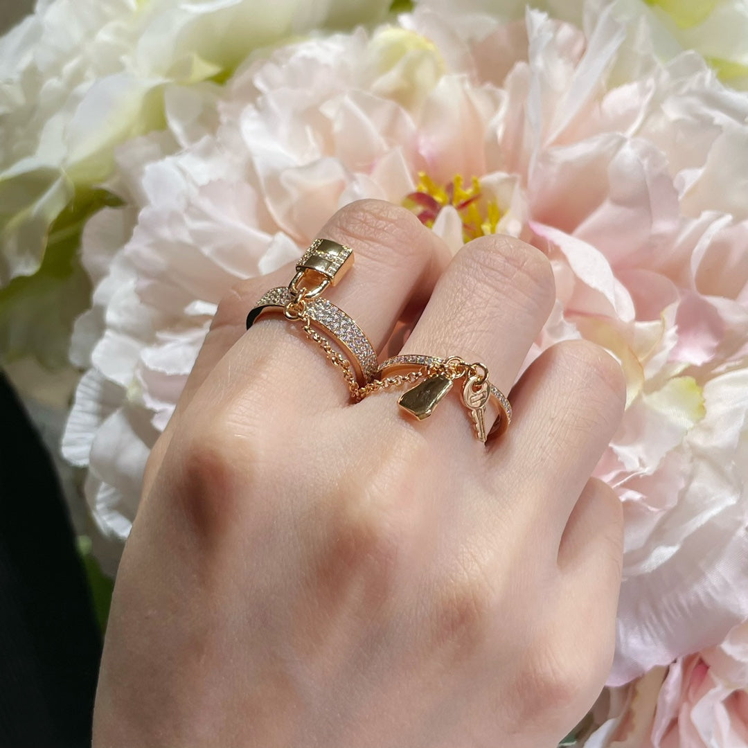 LumiHM Kelly Clochette Doppelring mit Diamanten