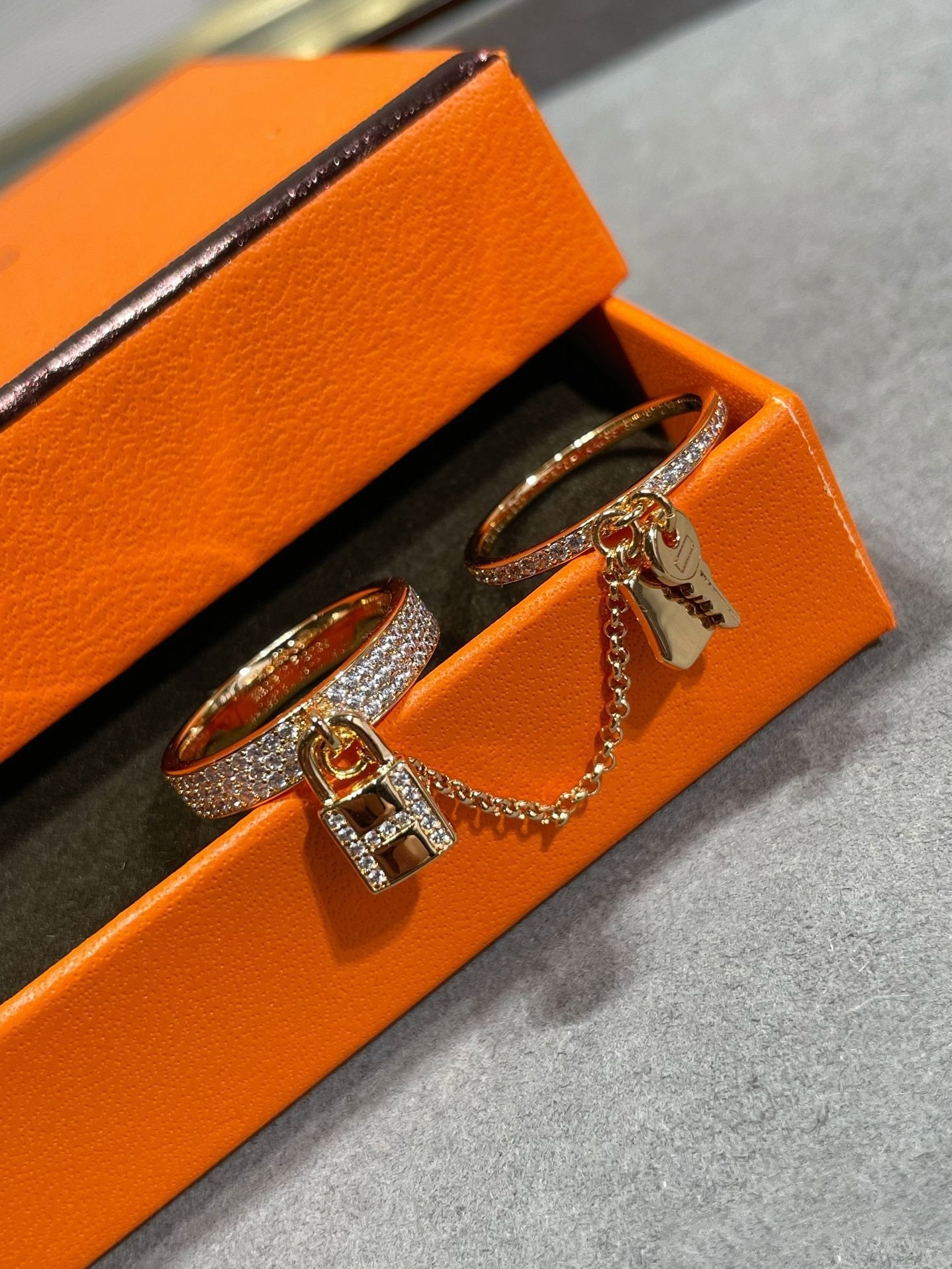 LumiHM Kelly Clochette Doppelring mit Diamanten