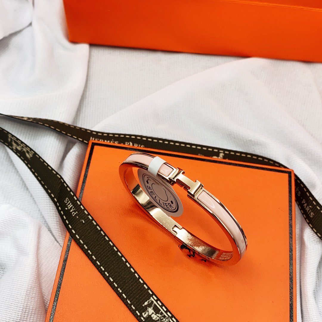 ¡®Lumi¡¯CLASSIC HM CLIC  PINK 8MM ENAMEL BRACELET
