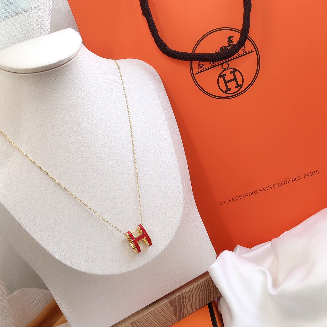 ¡®Lumi¡¯HM CLIC ROTE EMAILLE-GOLD-KETTE