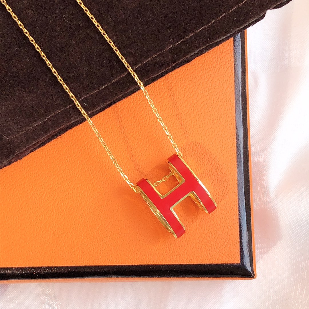 ¡®Lumi¡¯HM CLIC ROTE EMAILLE-GOLD-KETTE