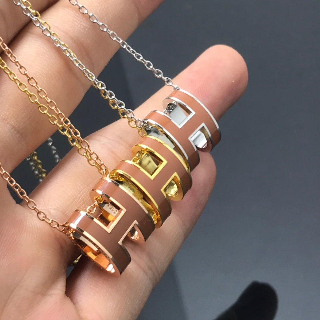 ¡®Lumi¡¯H NECKLACE BROWN