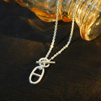 ¡®Lumi¡¯HM CHAINE D'ANCRE PENDANT NECKLACE STERLING SILVER