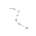 Lumi® CLOVER 6 MOTIF SILBER DIAMANT-ARMBAND