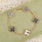 [Lumi]New  CLOVER 5 MOTIF GRAY MOP BRACELET COLLECTION