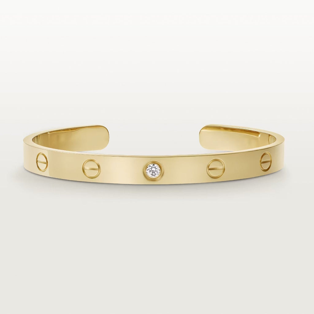 ¡®Lumi¡¯LOVE BRACELET 6.1MM 1 DIAMOND OPEN CUFF