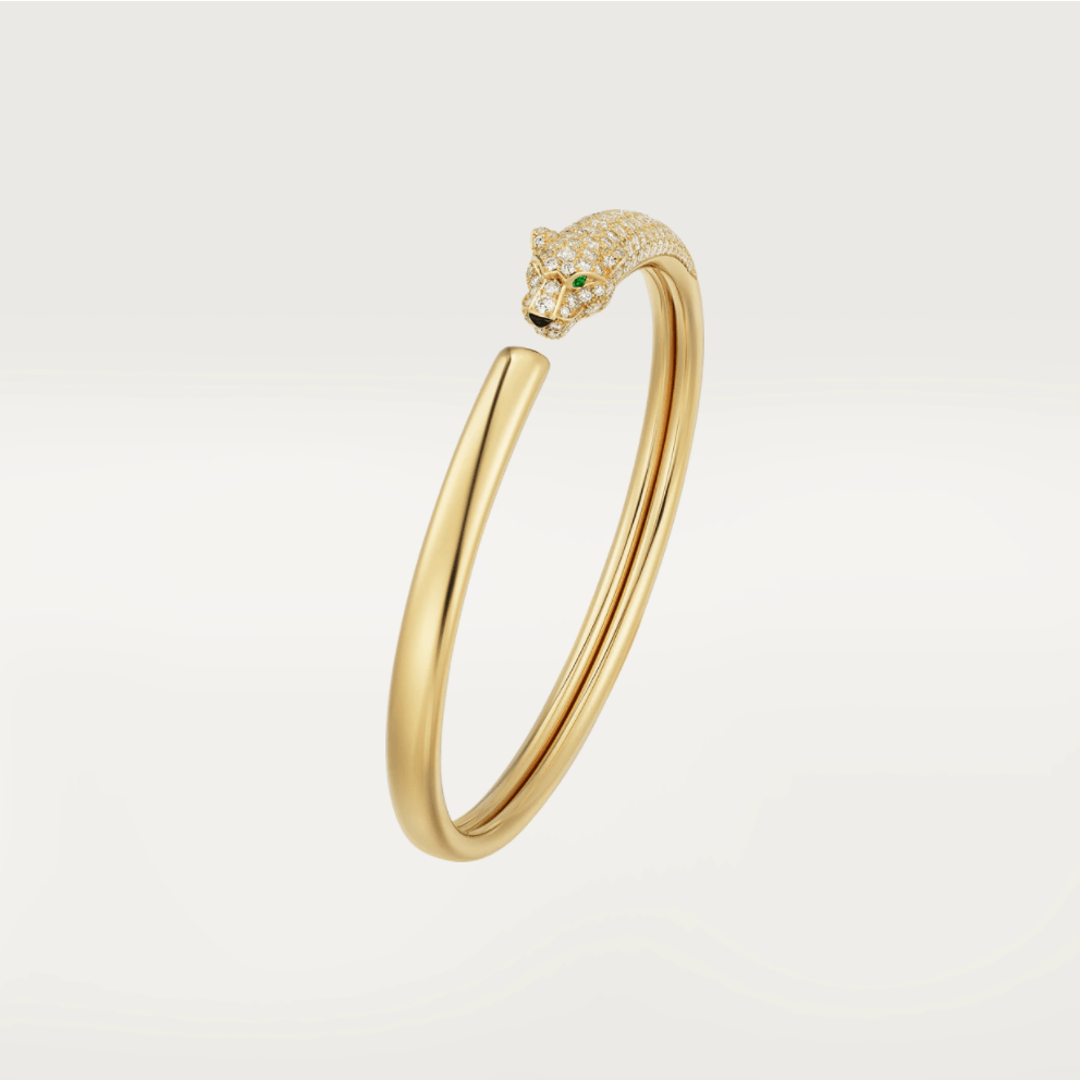 ¡®Lumi¡¯PANTHERE GOLD DIAMOND OPEN BRACELET