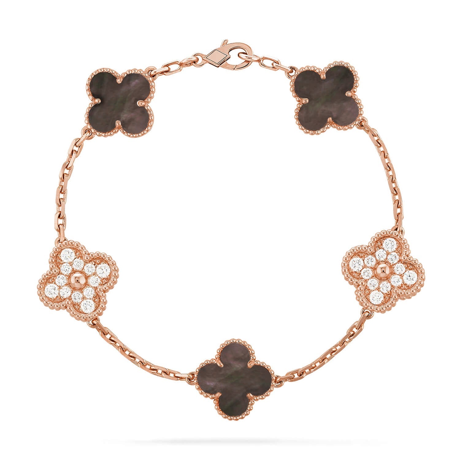 [Lumi]New  CLOVER 5 MOTIF GRAY MOP BRACELET COLLECTION