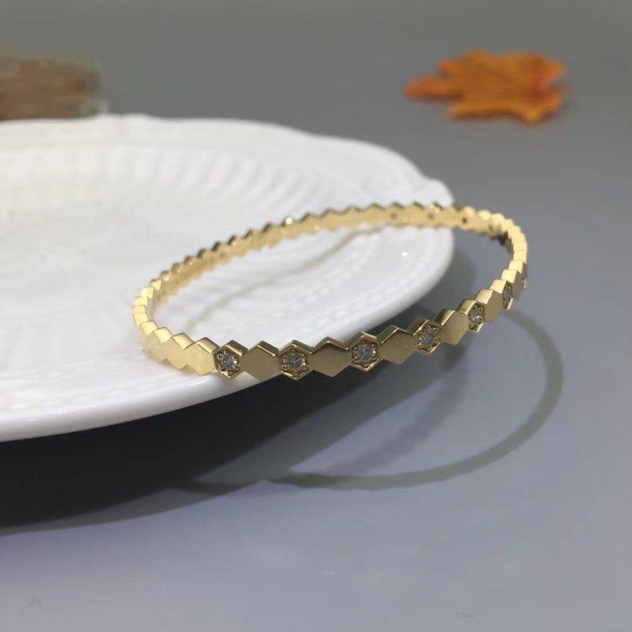 ¡®Lumi¡¯BEE LOVE GOLD DIAMOND BRACELET