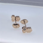 ¡®Lumi¡¯BEE LOVE PINK GOLD DIAMOND EARRINGS