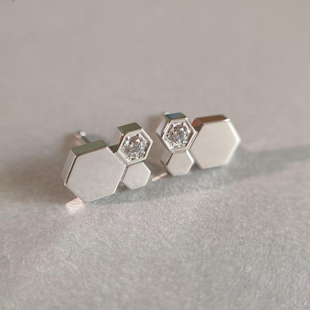 Lumi® BEE LOVE SILBERNE DIAMANT-OHRRINGE