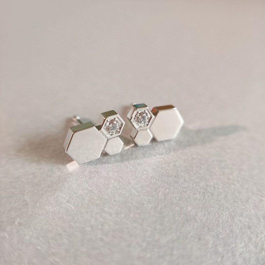 Lumi® BEE LOVE SILBERNE DIAMANT-OHRRINGE