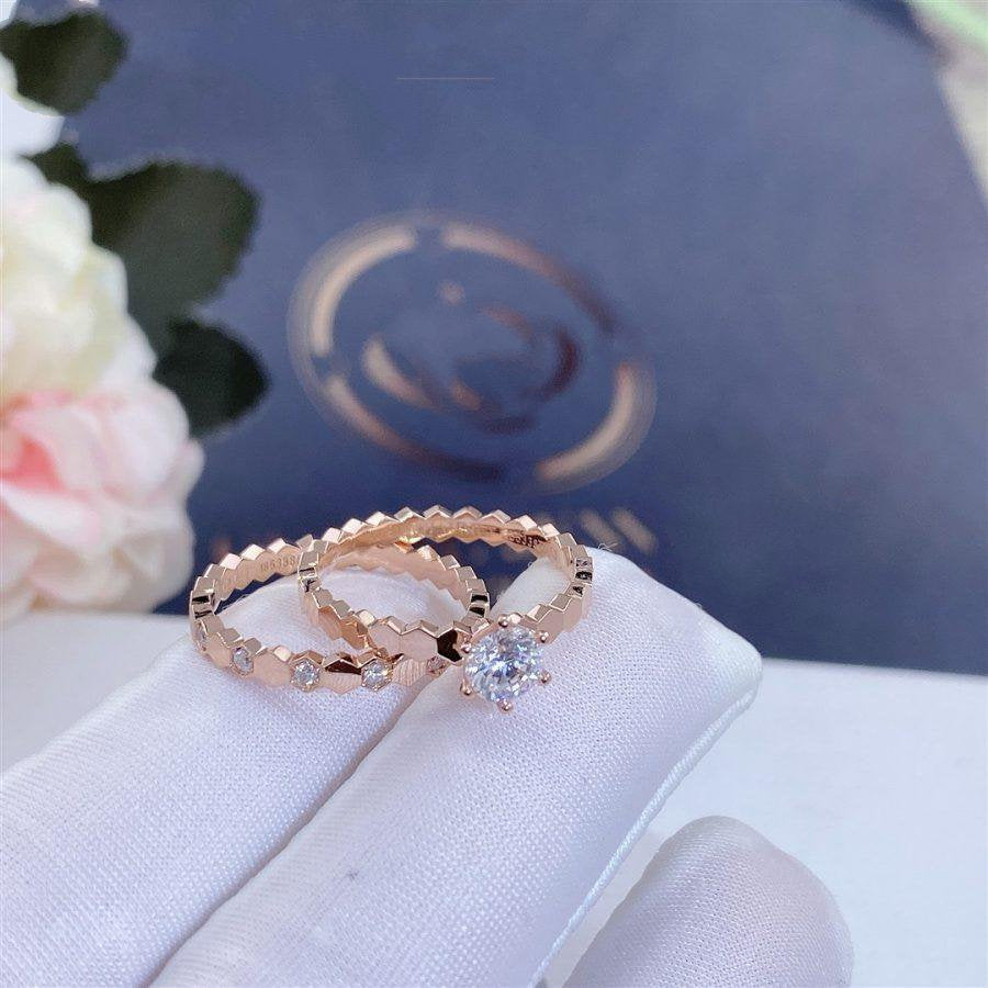LumiBEE LOVE RING ROSA GOLD 1 DIAMANT