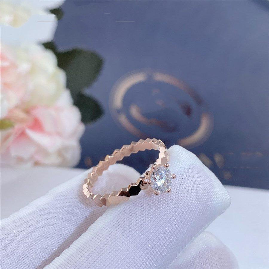 LumiBEE LOVE RING ROSA GOLD 1 DIAMANT