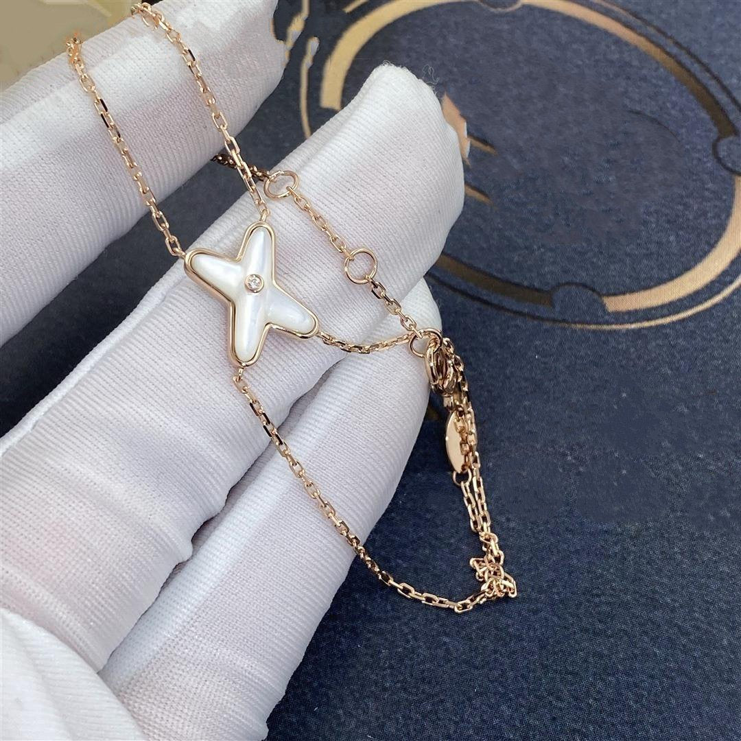 ¡®Lumi¡¯JEUX BRACELET WHITE MOP PINK GOLD 1 DIAMOND