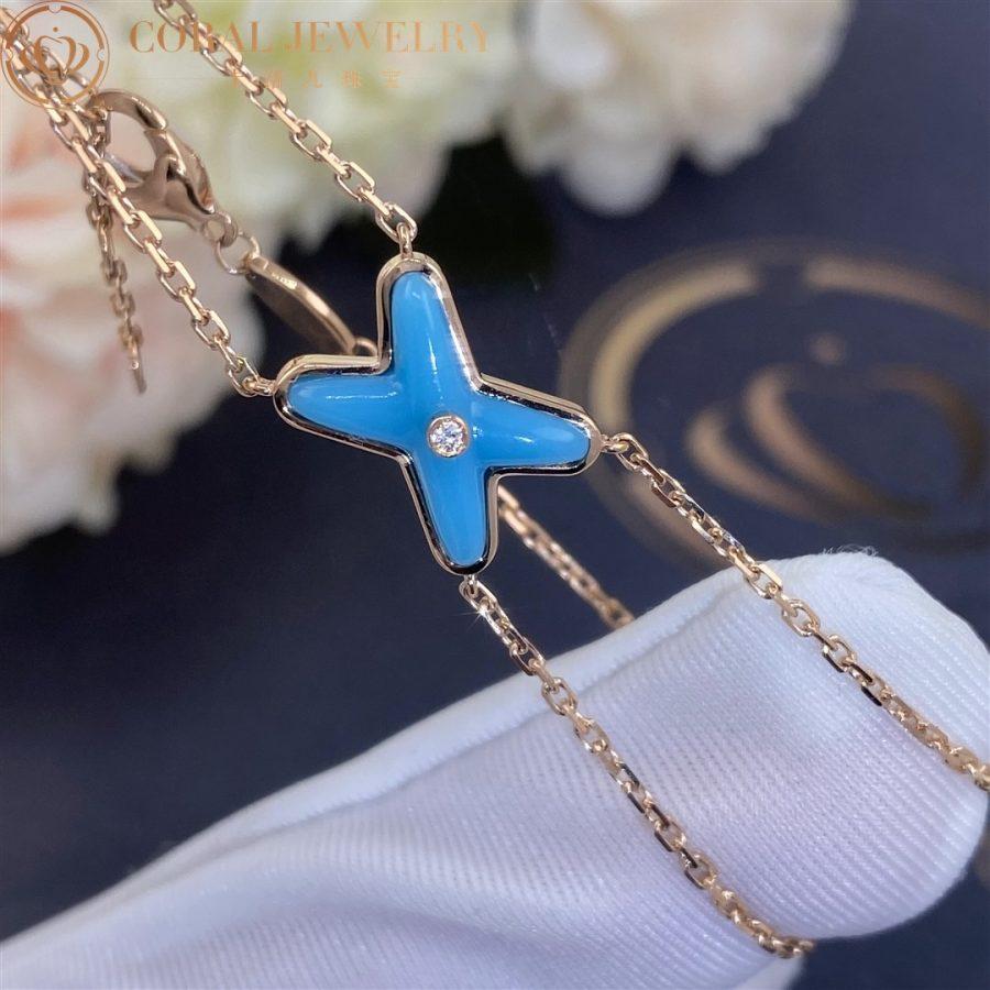 ¡®Lumi¡¯JEUX BRACELET TURQUOISE PINK GOLD 1 DIAMOND