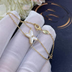 ¡®Lumi¡¯JEUX BRACELET WHITE MOP GOLD 1 DIAMOND