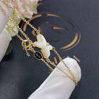 ¡®Lumi¡¯JEUX BRACELET WHITE MOP GOLD 1 DIAMOND