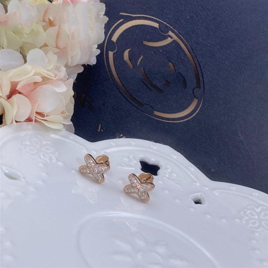 ¡®Lumi¡¯JEUX DE PINK GOLD DIAMOND EARRINGS