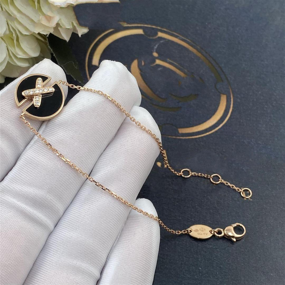 ¡®Lumi¡¯JEUX DE BRACELET ONYX PINK GOLD DIAMOND