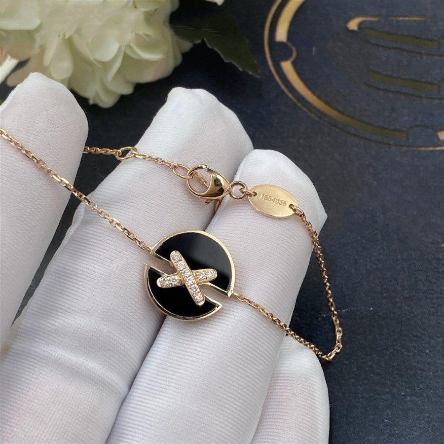 ¡®Lumi¡¯JEUX DE BRACELET ONYX PINK GOLD DIAMOND