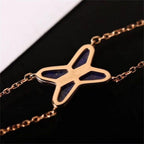 ¡®Lumi¡¯Hollow Design Four-Leaf Clover Flower Shape Ring