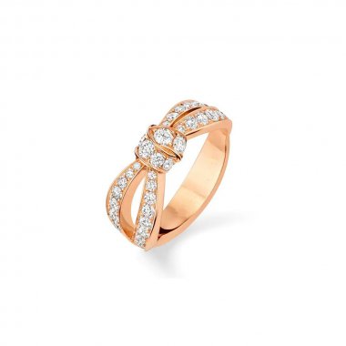 Lumi® LIENS RING AUS ROSA GOLD MIT DIAMANTEN