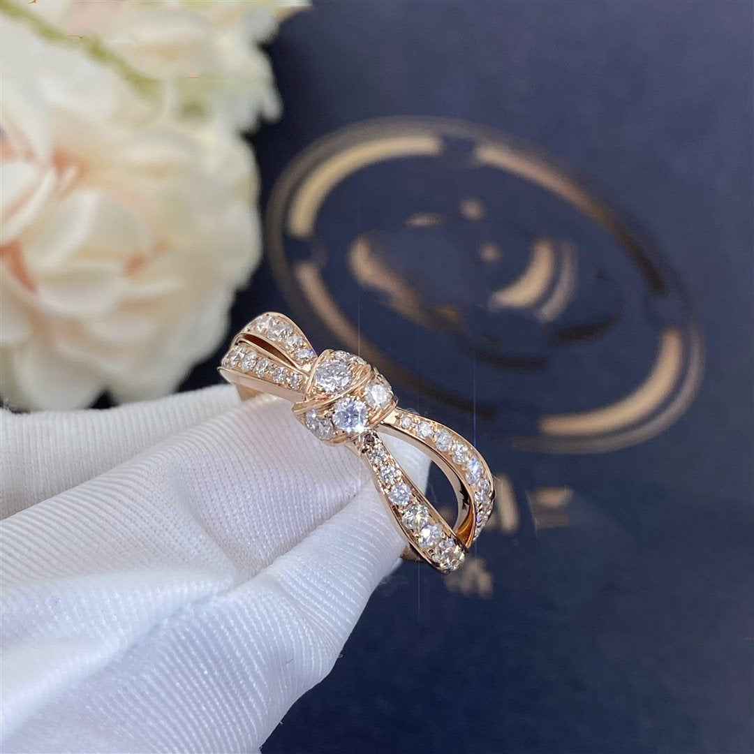 Lumi® LIENS RING AUS ROSA GOLD MIT DIAMANTEN