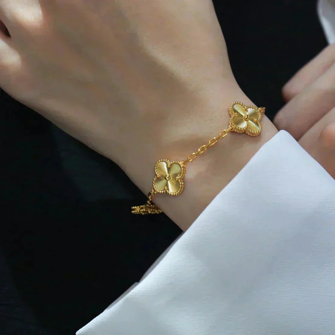 [Lumi jewelry] CLOVER 5 MOTIF LASER BRACELET COLLECTION