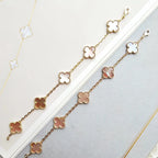 [Lumi jewelry] CLOVER 5 MOTIFS  PINK MOP BRACELET COLLECTION