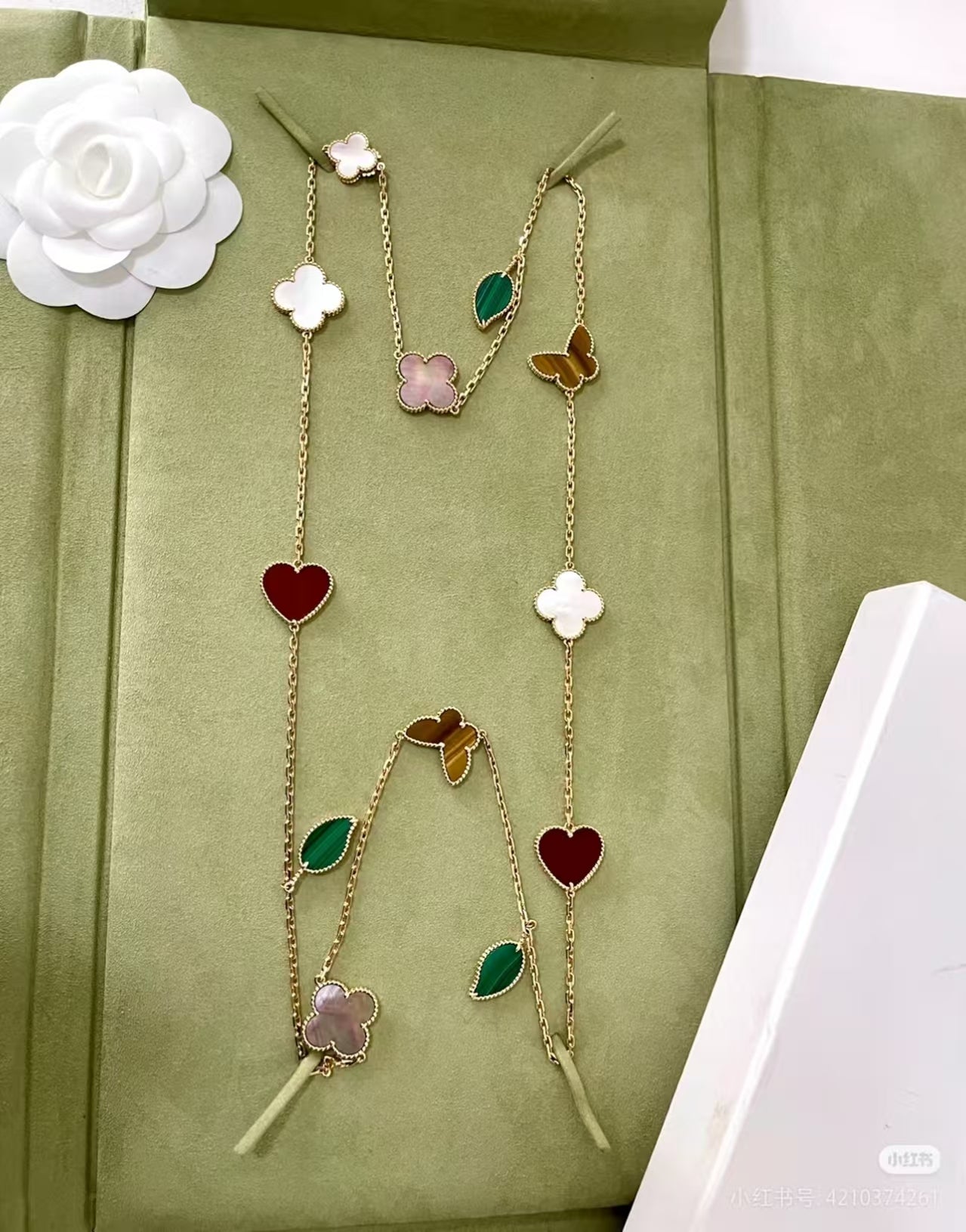 [Lumi Jewelry]  CLOVER 15 MOTIFS Flowers NECKLACE