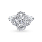 Lumi® Loop Ring Vollmotiv Diamant 16 mm Silber