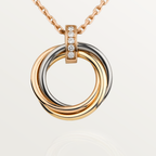 ¡®Lumi¡¯TRINITY NECKLACE GOLD  DIAMONDS