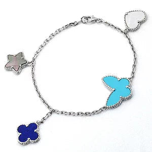 Lumi® Glücksfeder Silberarmband 4 Motive