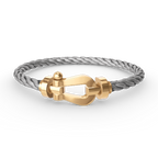 Lumi® FORCE Großes Hufeisenarmband ohne Diamanten, Gold