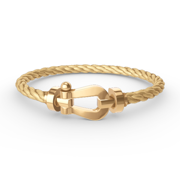 Lumi® FORCE Großes Hufeisenarmband ohne Diamanten, Gold