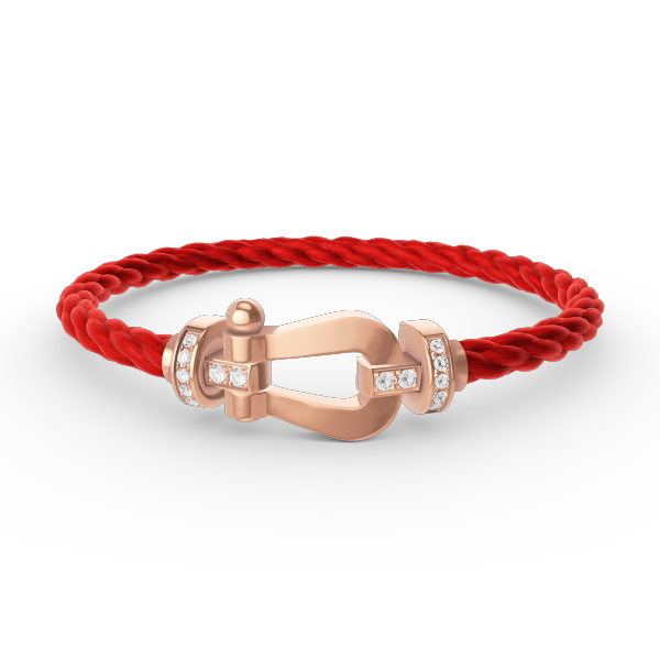¡®Lumi¡¯FORCE LARGE HORSESHOE HALF DIAMOND BRACELET ROSE GOLD
