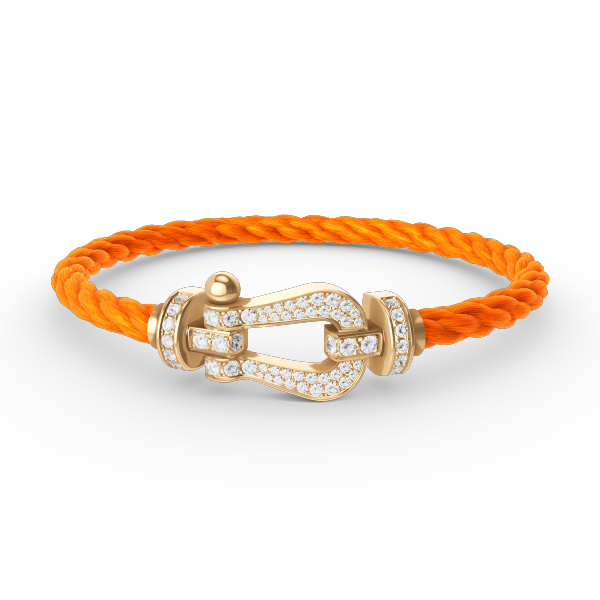 ¡®Lumi¡¯FORCE LARGE HORSESHOE FULL DIAMOND BRACELET GOLD