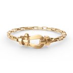 ¡®Lumi¡¯FORCE LARGE HORSESHOE CLASP  METAL BRACELET