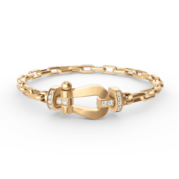 ®Lumi®FORCE Großes Hufeisen-Metallarmband mit Verschluss