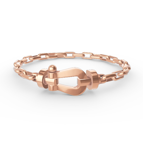 ®Lumi®FORCE Großes Hufeisen-Metallarmband mit Verschluss