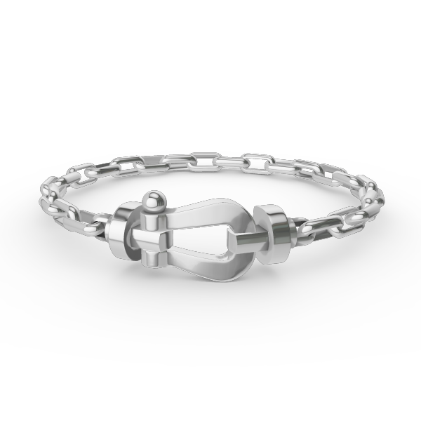 ®Lumi®FORCE Großes Hufeisen-Metallarmband mit Verschluss