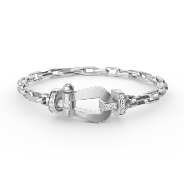 ®Lumi®FORCE Großes Hufeisen-Metallarmband mit Verschluss