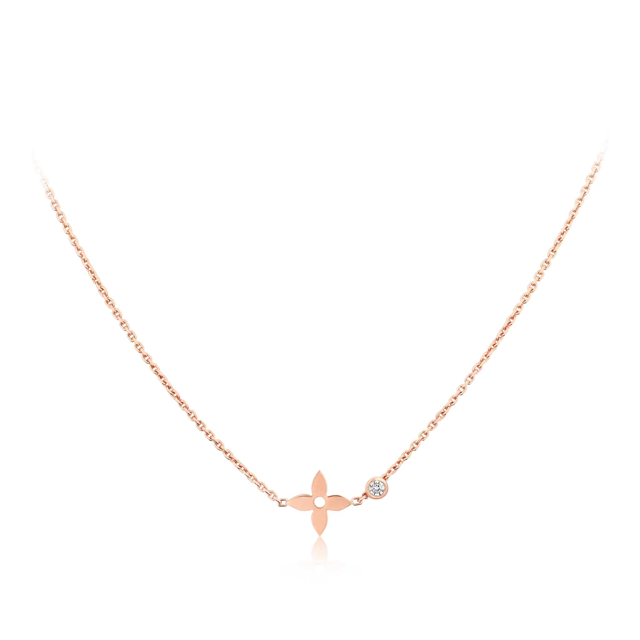 ¡®Lumi¡¯BLOSSOM PENDANT PINK GOLD AND DIAMOND
